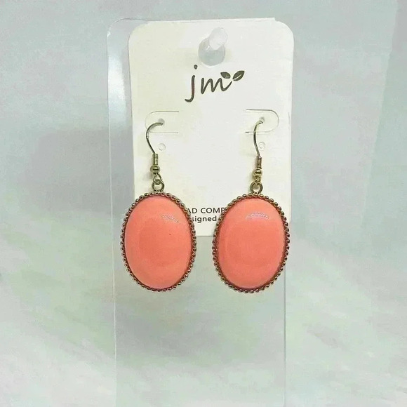 Pink Vintage Statement Earrings - Picture 2 of 4